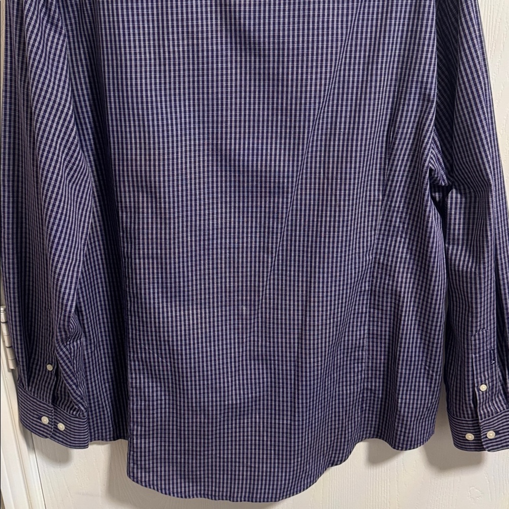 Antigua Mens 2XL TCU Horned Frogs Gingham Long Sleeve Woven Button Down Shirt - Picture 9 of 14